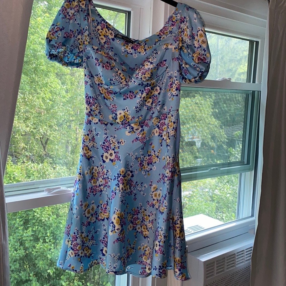 Zara floral corset dress